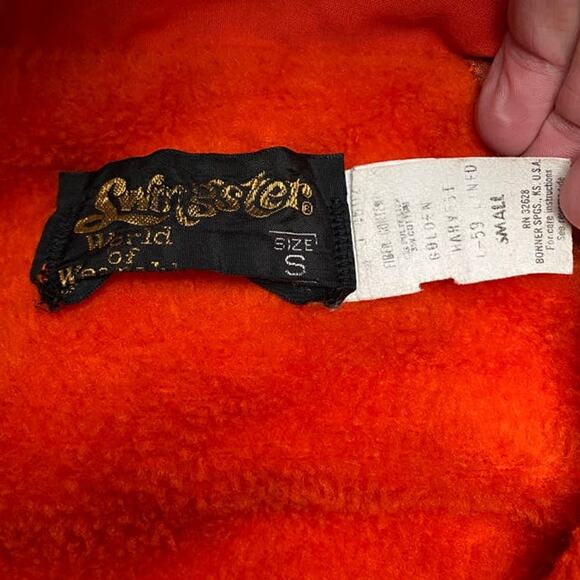 Vintage Golden Harvest Jacket Orange 1970s - Picture 3 of 7